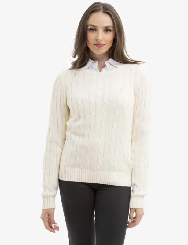 CREW NECK CABLE PULLOVER SWEATER sold by U.S. Polo Assn.
