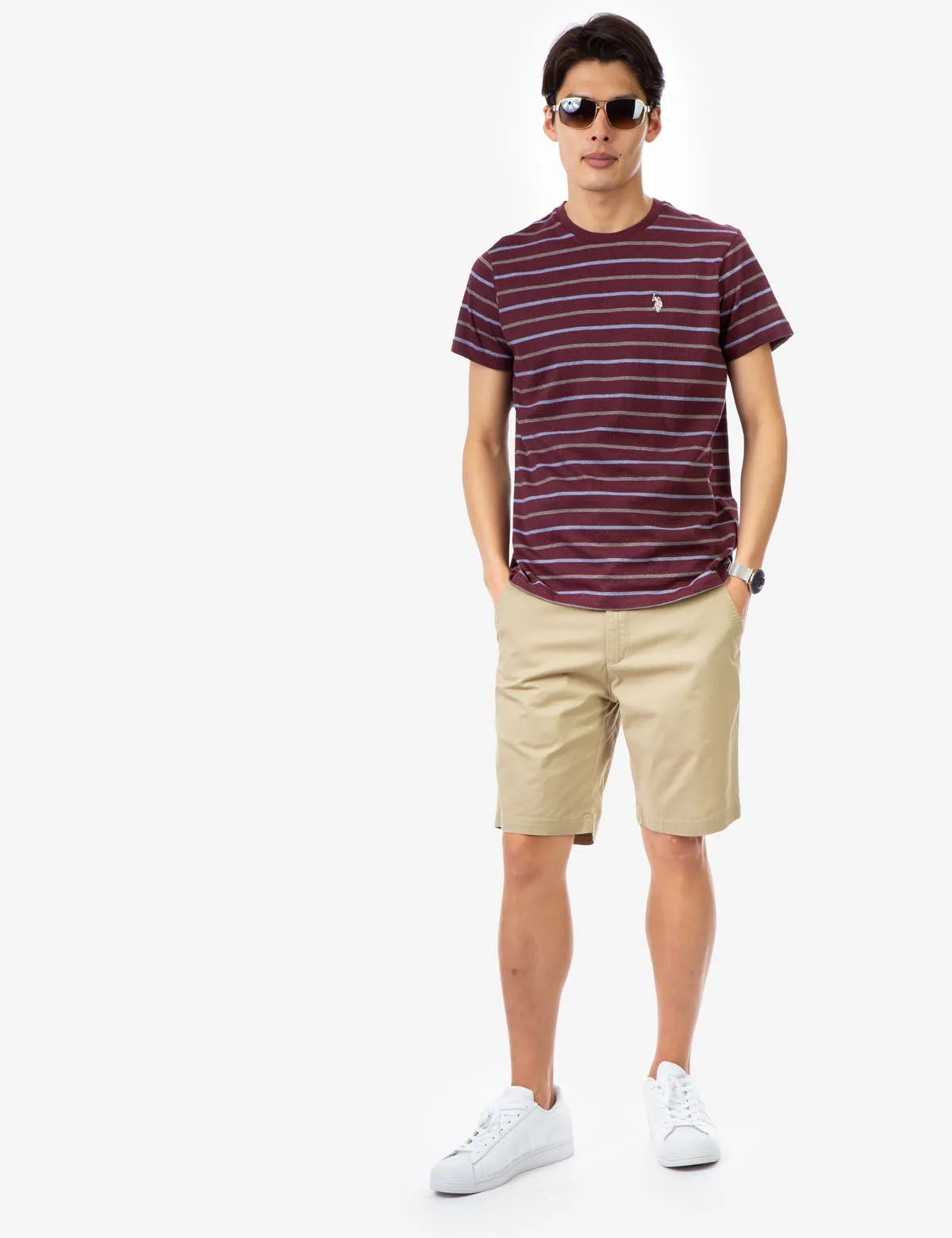 CLASSIC STRIPED CREW NECK T-SHIRT sold by U.S. Polo Assn. product image thumbnail 2