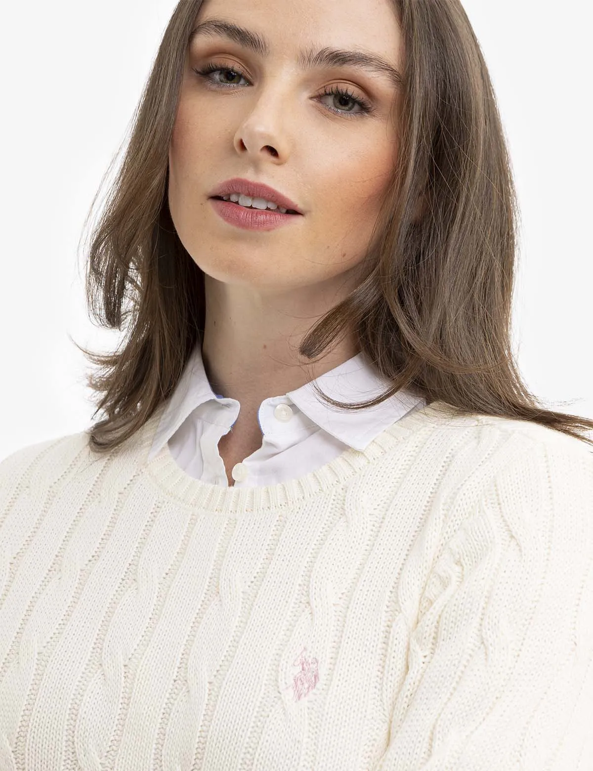 CREW NECK CABLE PULLOVER SWEATER sold by U.S. Polo Assn. product image thumbnail 3