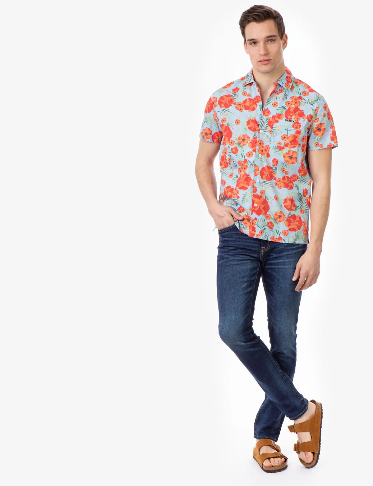 FLORAL SHORT SLEEVE CAMP SHIRT sold by U.S. Polo Assn. product image thumbnail 2