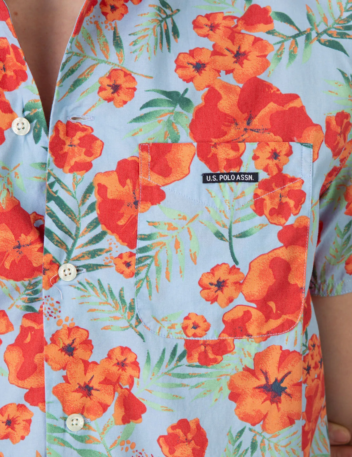 FLORAL SHORT SLEEVE CAMP SHIRT sold by U.S. Polo Assn. product image thumbnail 5