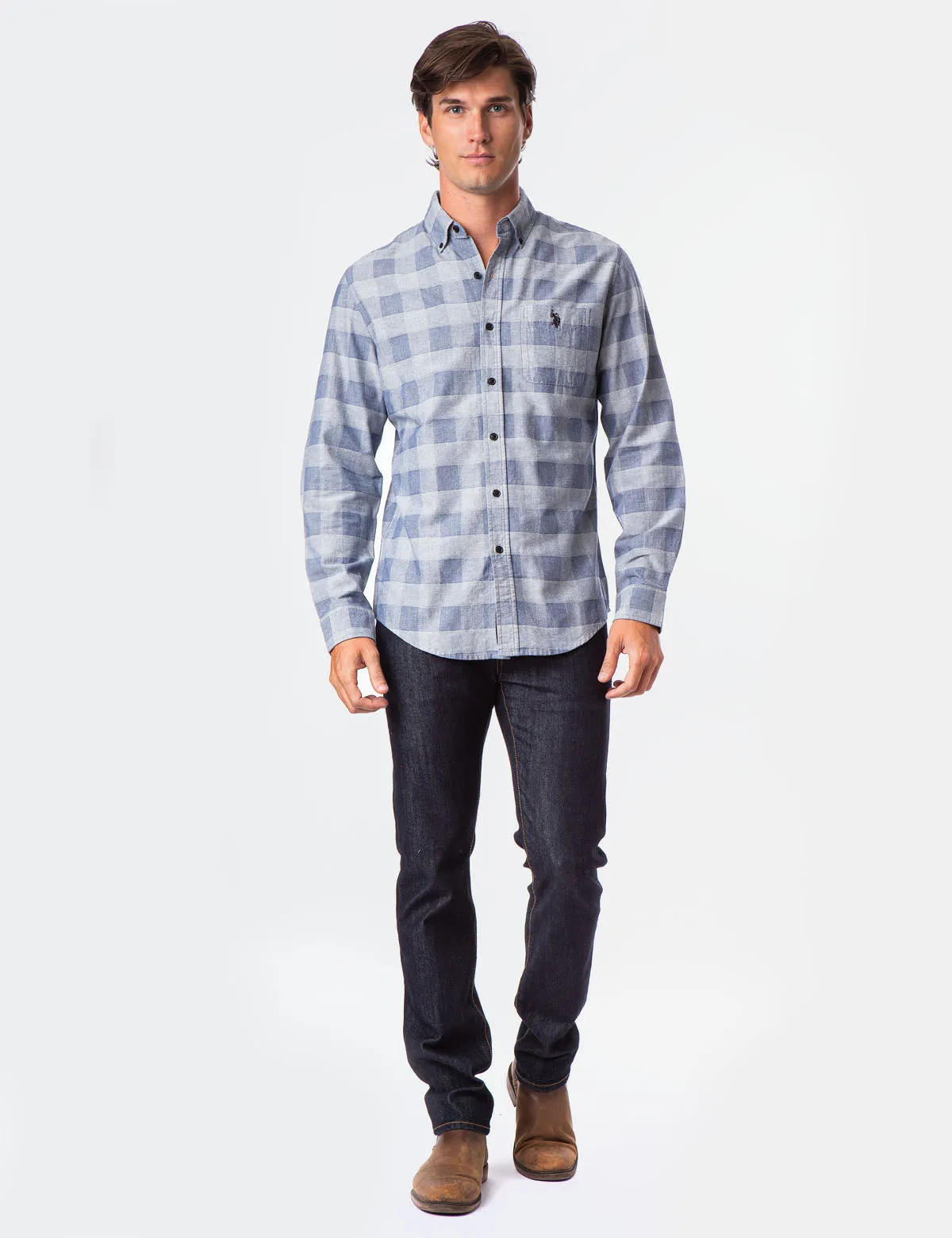 BLACK MALLET BIG PLAID JACQUARD SHIRT sold by U.S. Polo Assn. product image thumbnail 2