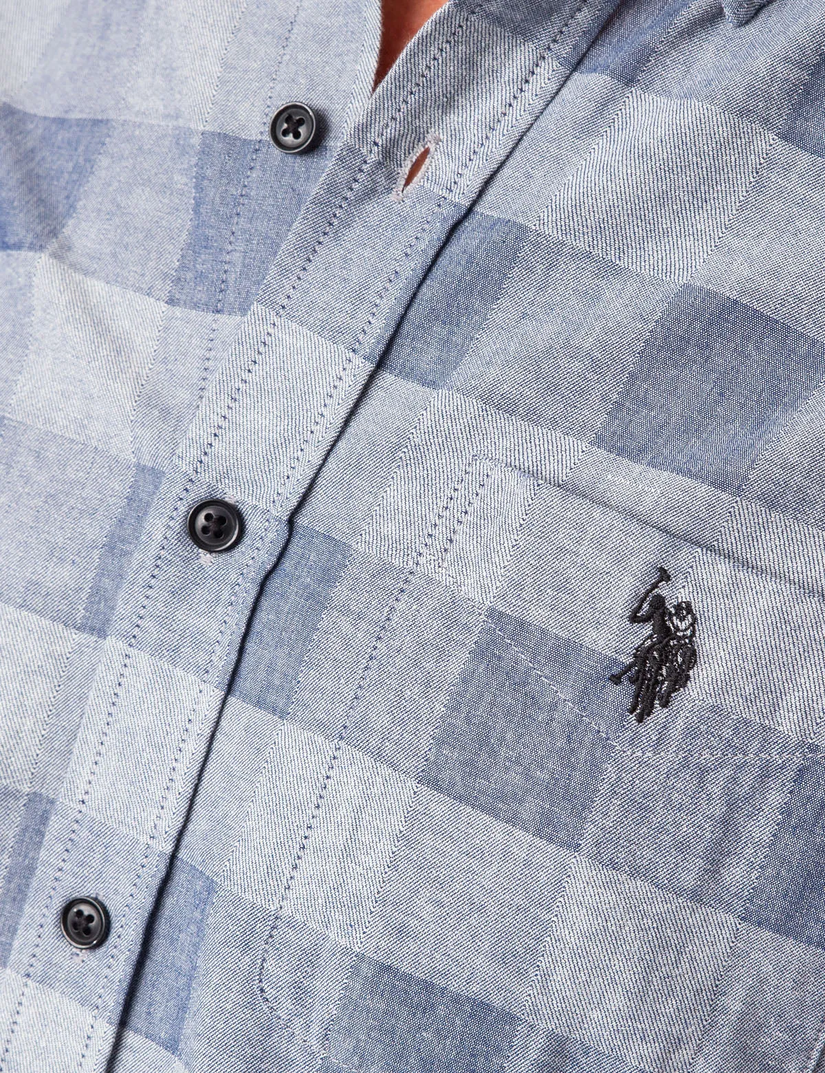 BLACK MALLET BIG PLAID JACQUARD SHIRT sold by U.S. Polo Assn. product image thumbnail 4