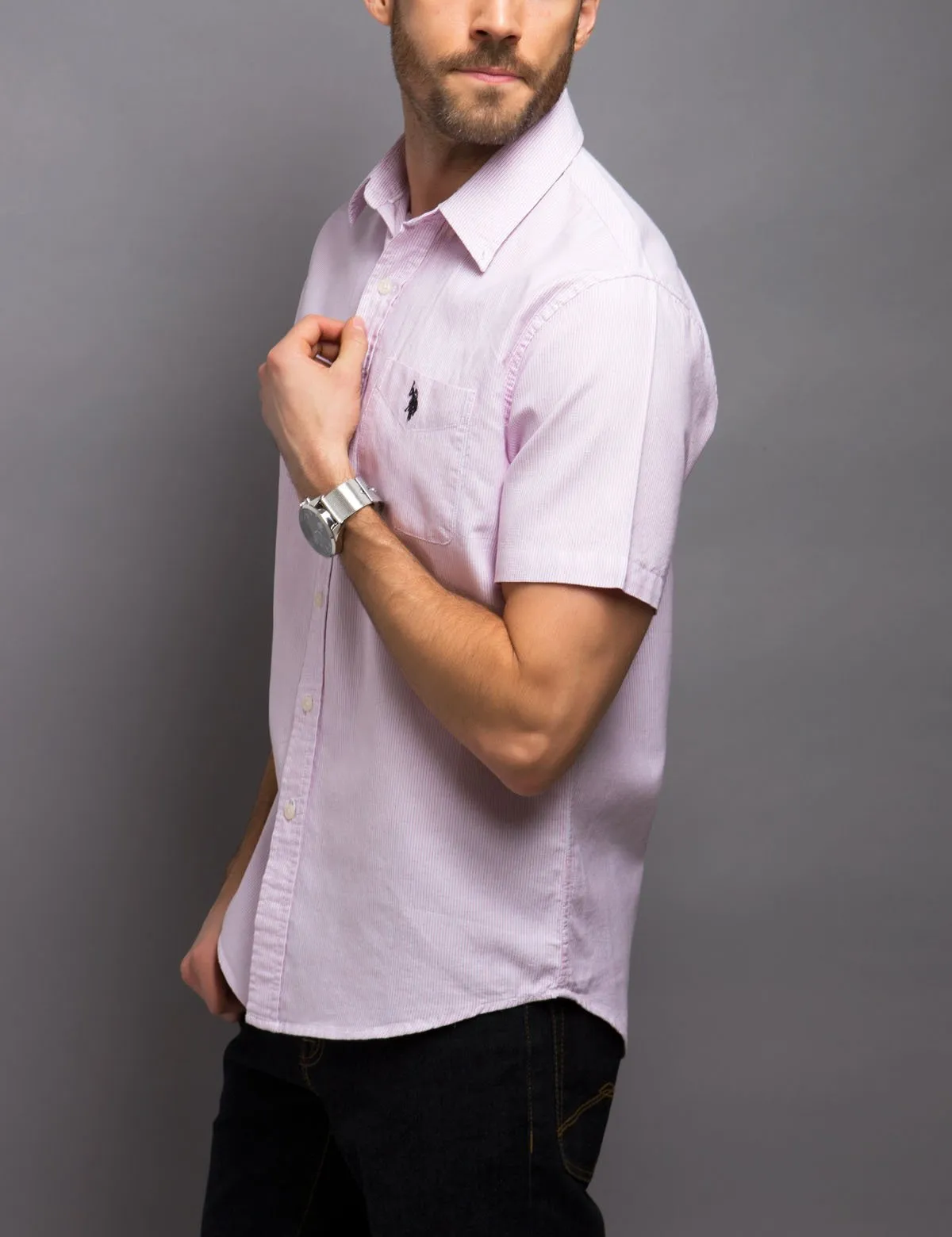 BLACK MALLET SLIM FIT SHIRT sold by U.S. Polo Assn. product image thumbnail 2