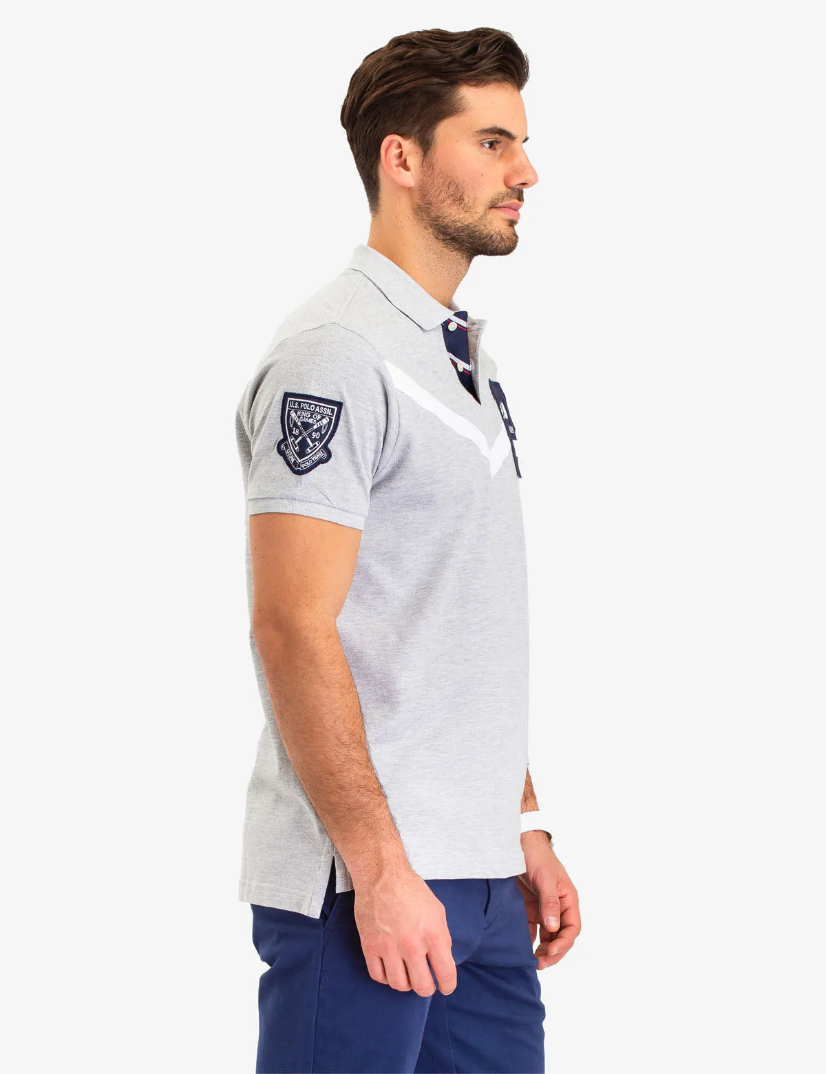 CHEVRON STRIPE POLO SHIRT sold by U.S. Polo Assn. product image thumbnail 3