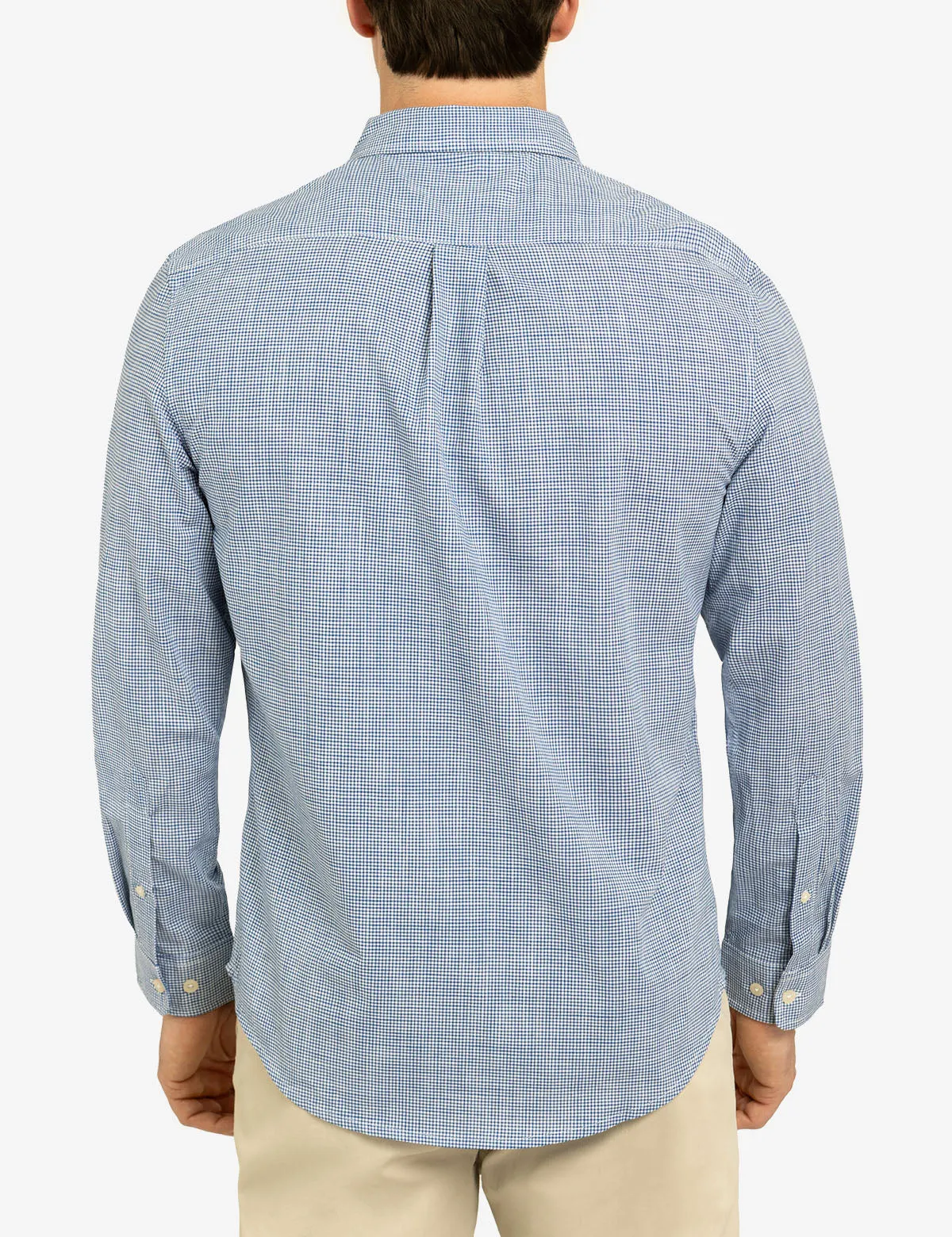 GINGHAM SLUB POPLIN LONG SLEEVE SHIRT sold by U.S. Polo Assn. product image thumbnail 4