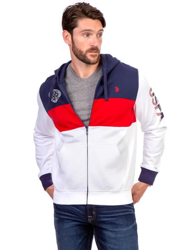 USPA COLORBLOCK ZIP HOODIE sold by U.S. Polo Assn.