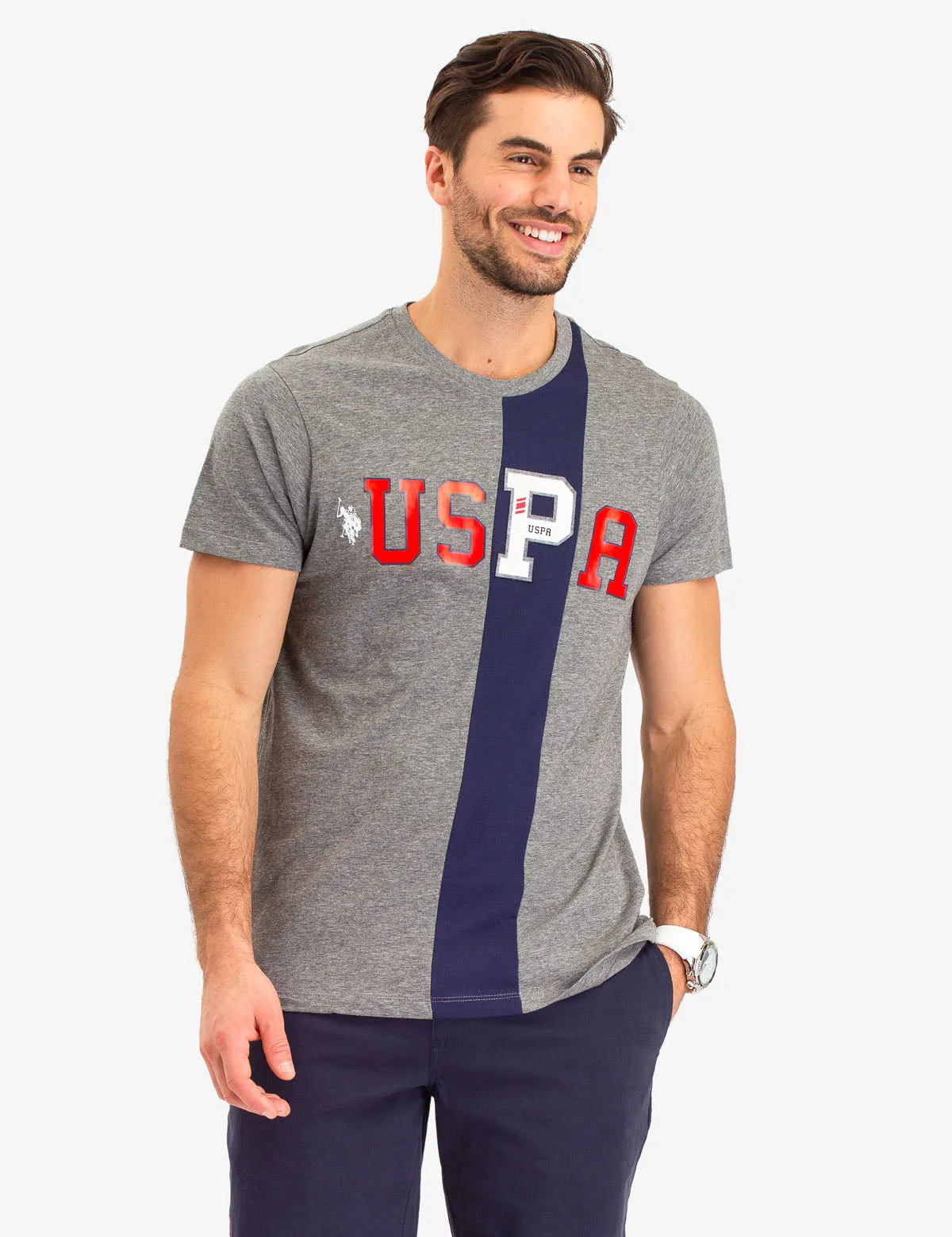 VERTICAL STRIPE USPA T-SHIRT sold by U.S. Polo Assn.