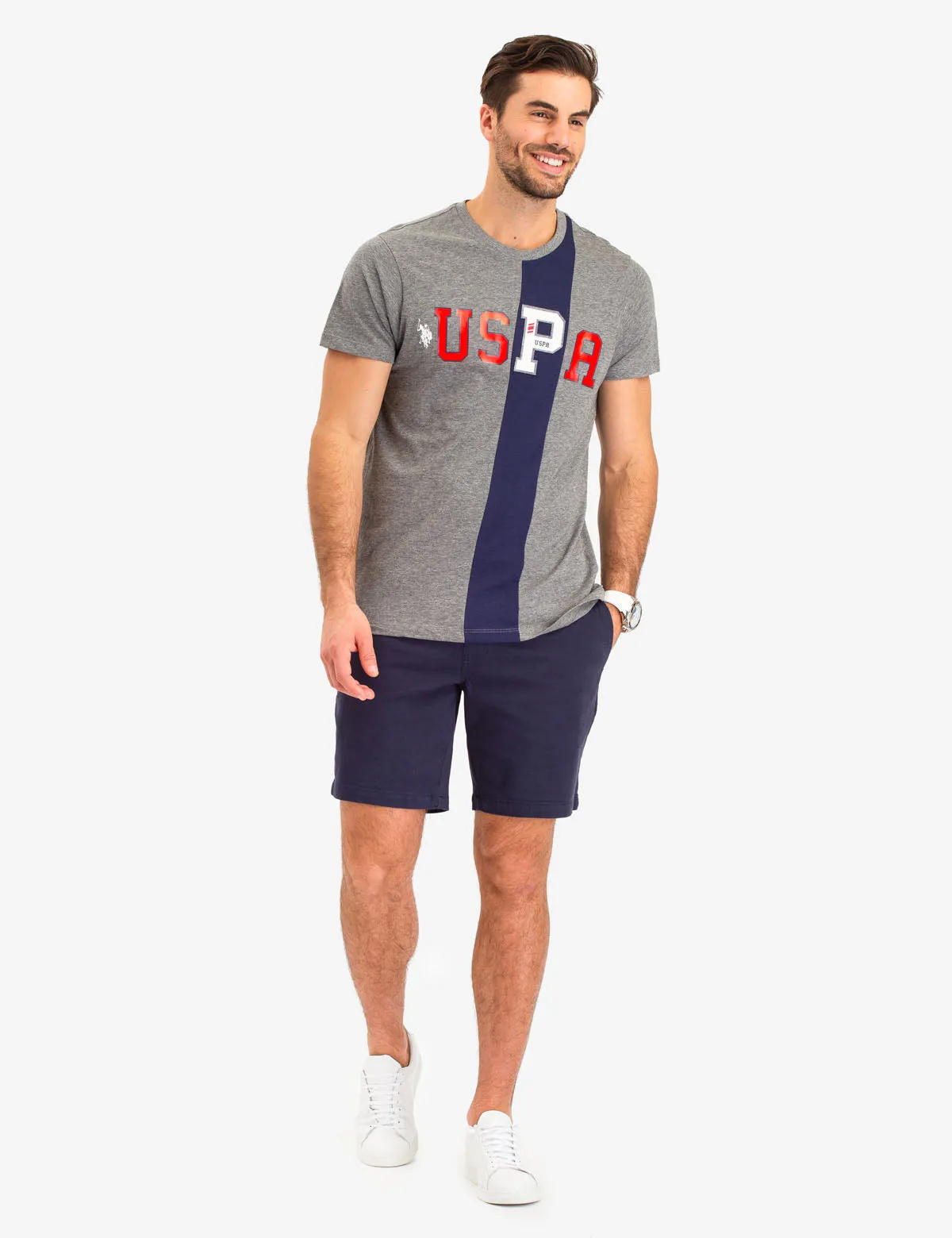 VERTICAL STRIPE USPA T-SHIRT sold by U.S. Polo Assn. product image thumbnail 2