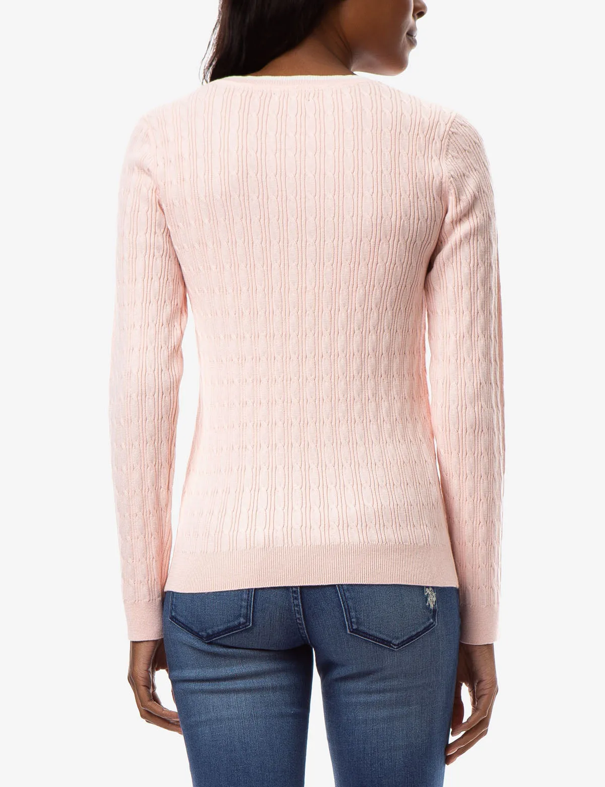 CABLE KNIT CREW NECK SWEATER sold by U.S. Polo Assn. product image thumbnail 4