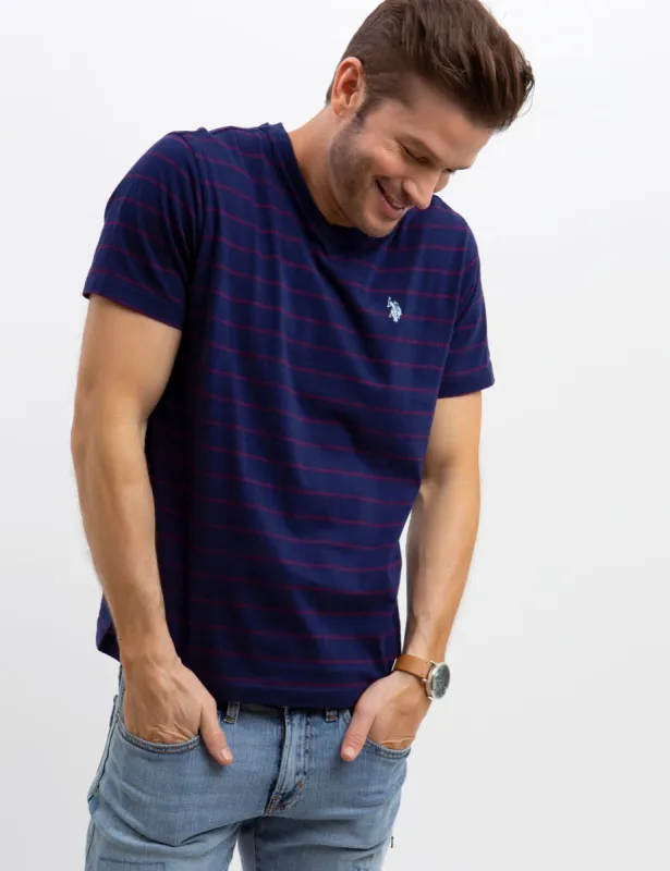 V-NECK STRIPED TEE sold by U.S. Polo Assn.