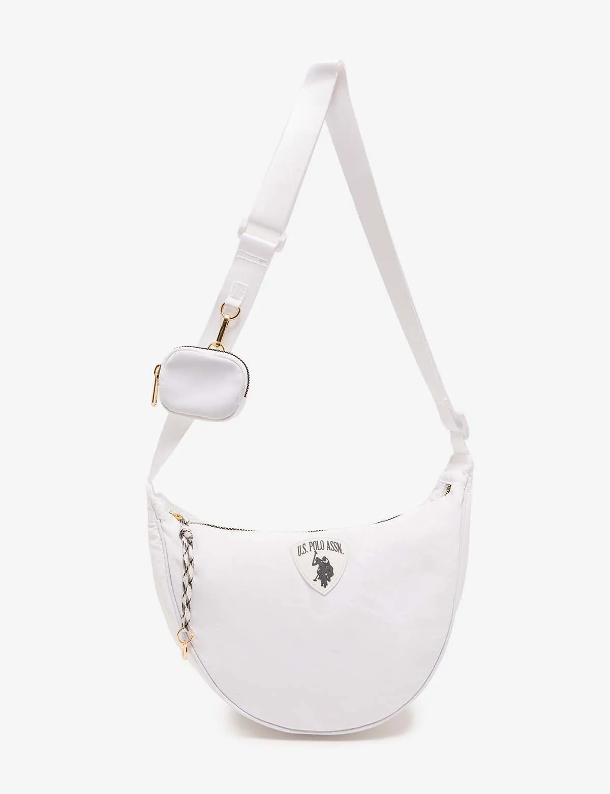 NYLON CRESCENT CROSSBODY BAG WITH ZIPPER POUCH sold by U.S. Polo Assn. product image thumbnail 2