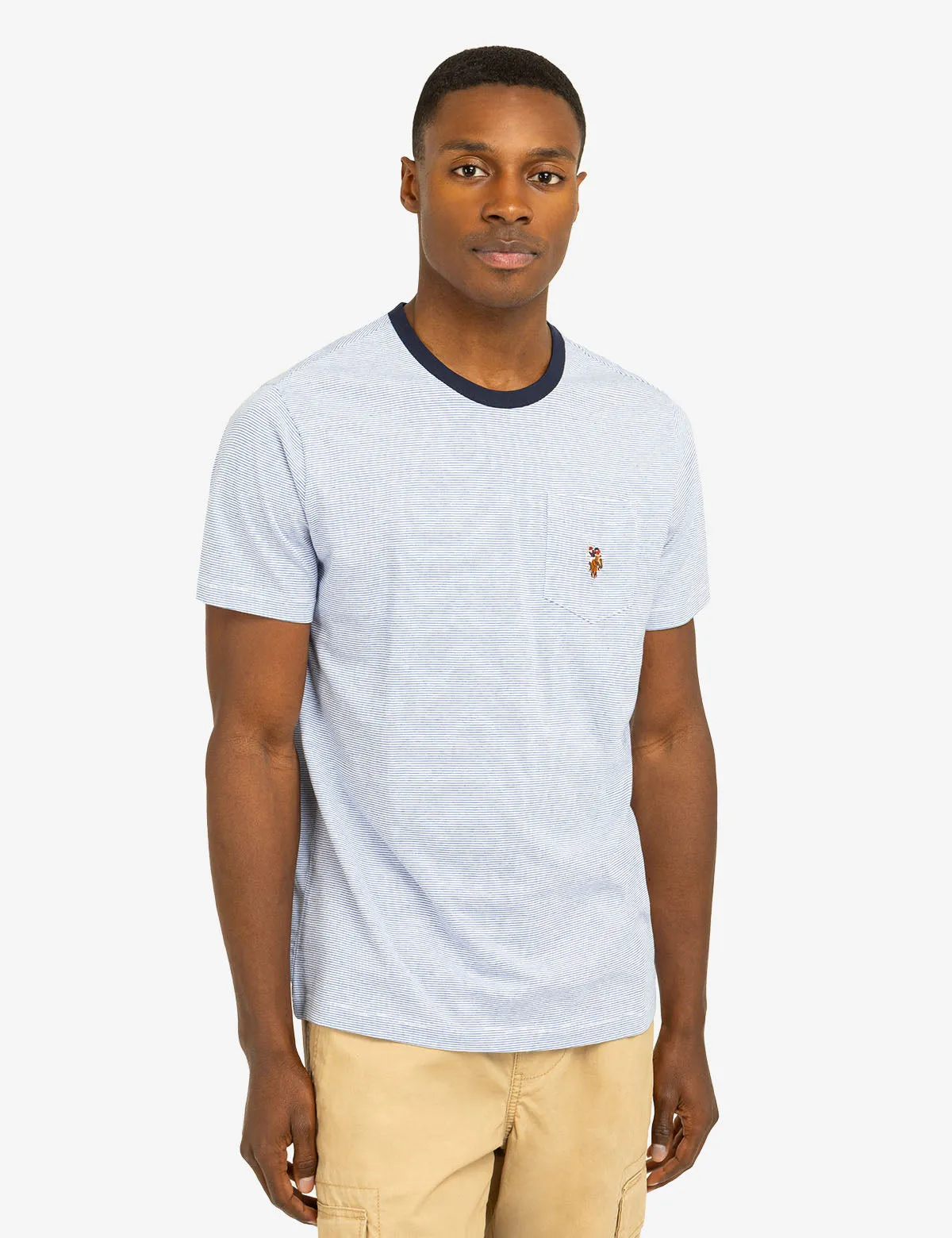MINI STRIPE RINGER T-SHIRT WITH POCKET sold by U.S. Polo Assn. product image thumbnail 2