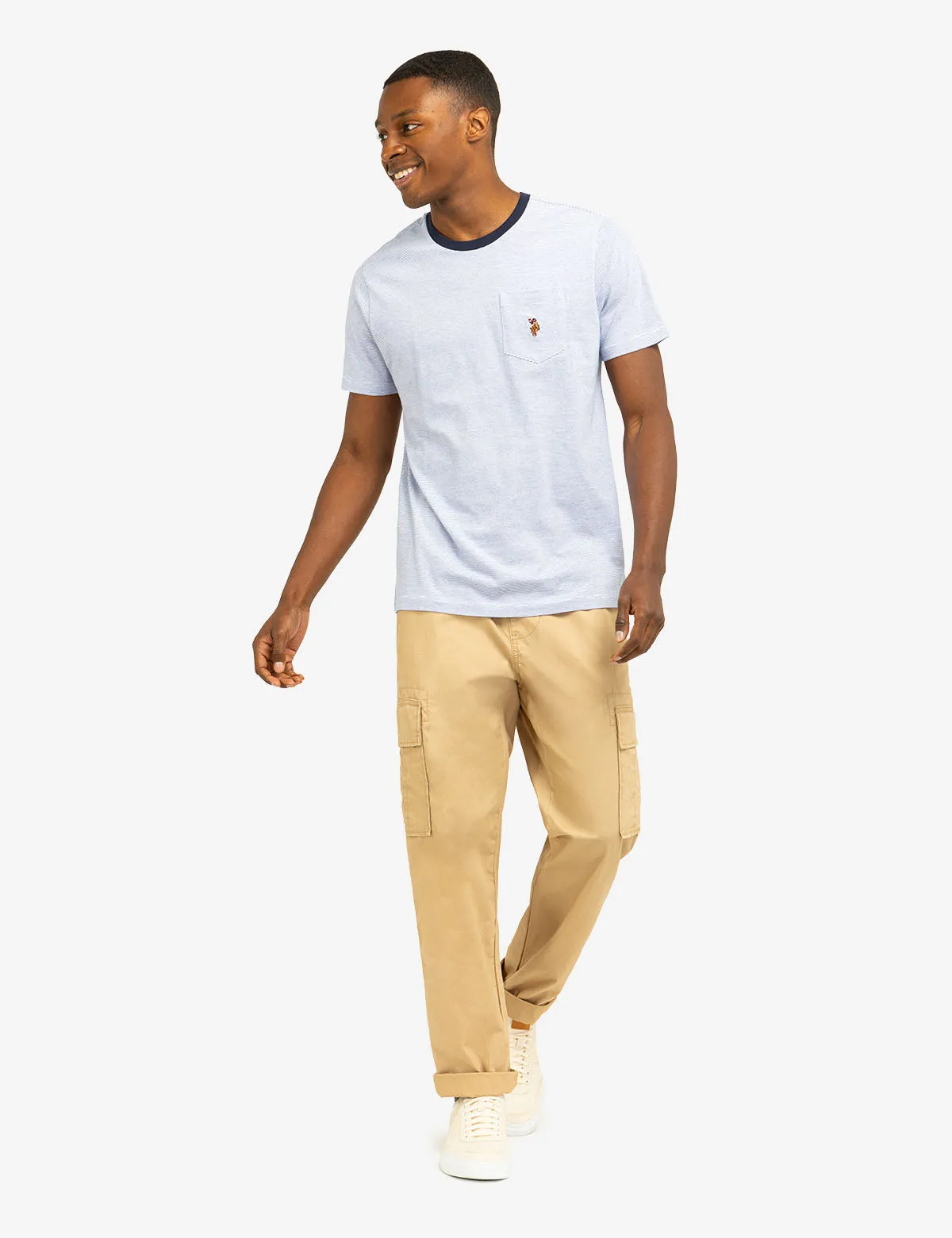 MINI STRIPE RINGER T-SHIRT WITH POCKET sold by U.S. Polo Assn. product image thumbnail 3