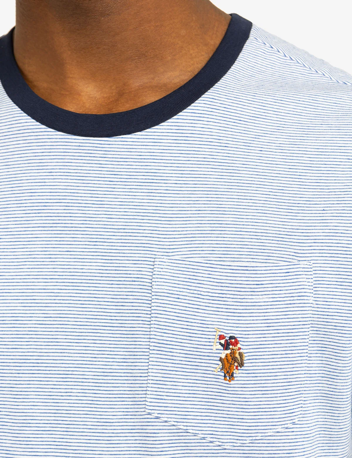 MINI STRIPE RINGER T-SHIRT WITH POCKET sold by U.S. Polo Assn. product image thumbnail 4