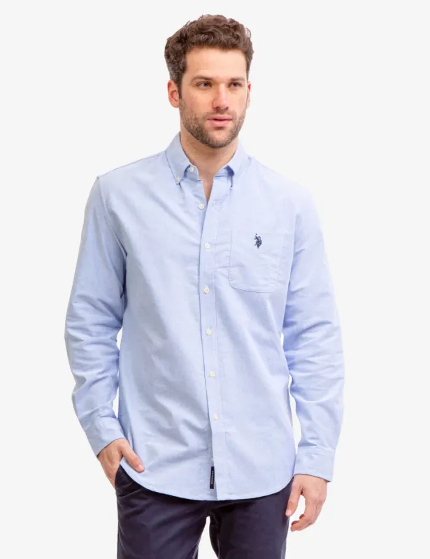 LONG SLEEVE STRETCH OXFORD SHIRT sold by U.S. Polo Assn.