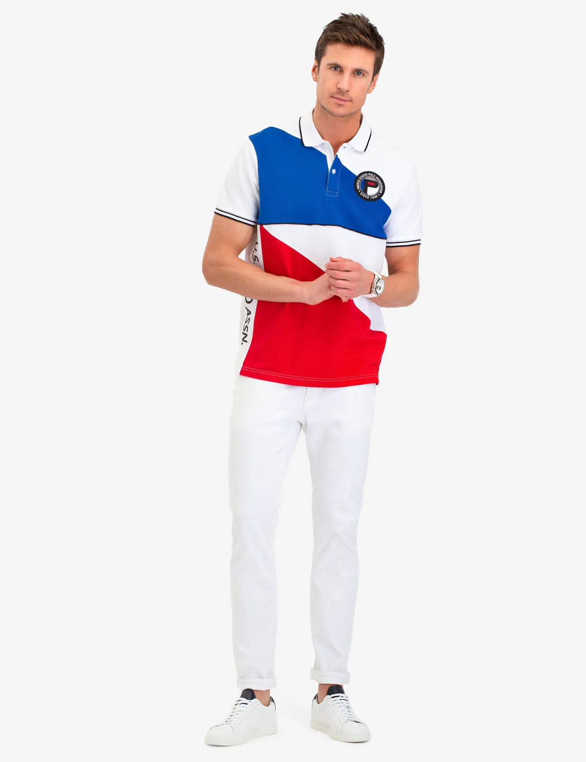 GEOMETRIC COLORBLOCK POLO SHIRT sold by U.S. Polo Assn. product image thumbnail 5