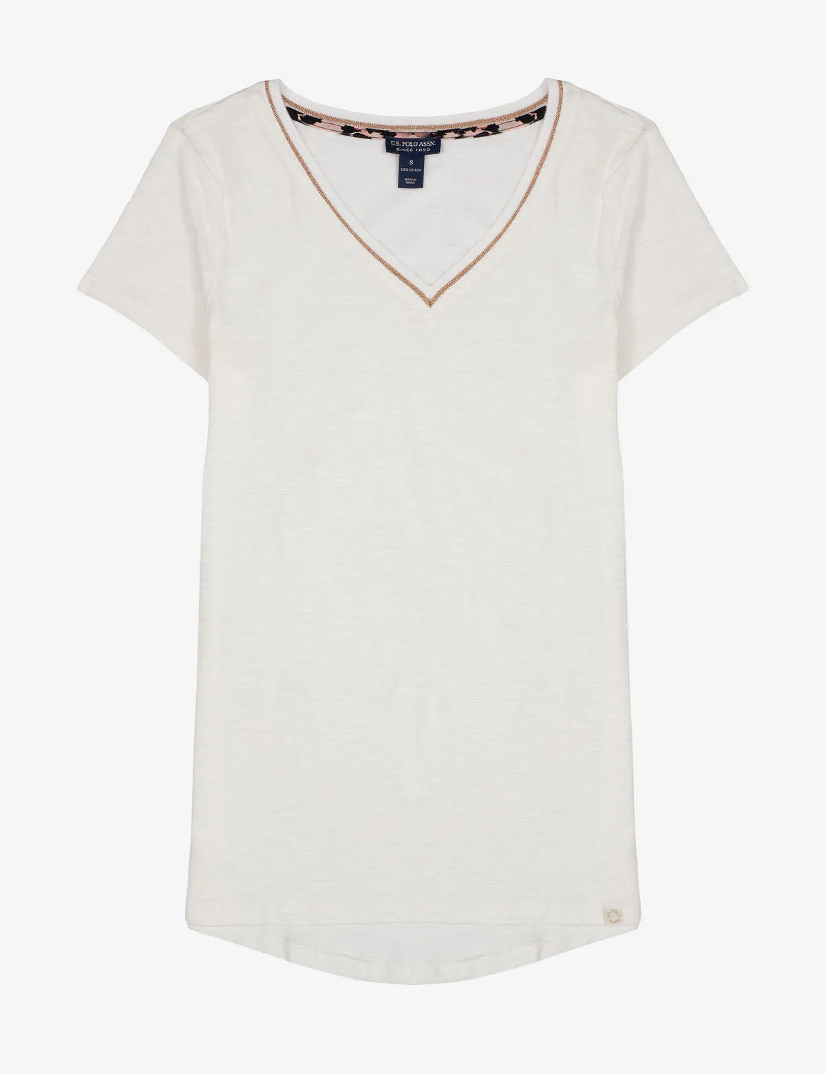 METALLIC TRIM V-NECK sold by U.S. Polo Assn. product image thumbnail 2