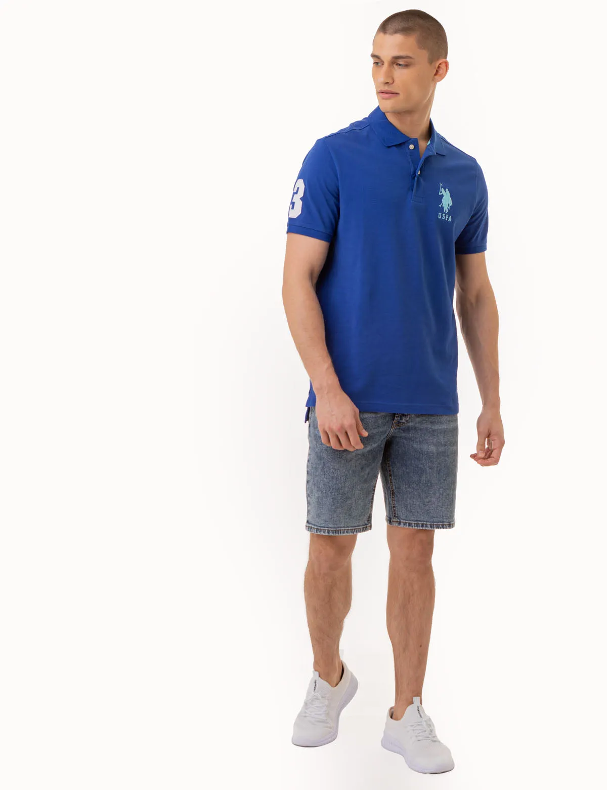 BIG LOGO SOLID POLO SHIRT sold by U.S. Polo Assn. product image thumbnail 2