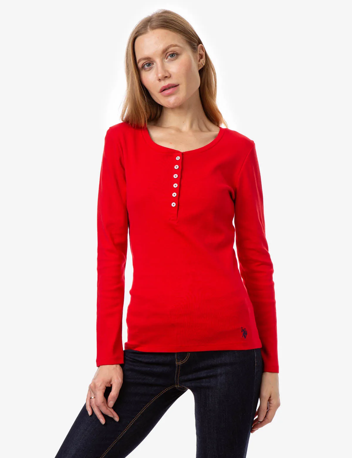 SOLID RIBBED HENLEY sold by U.S. Polo Assn.