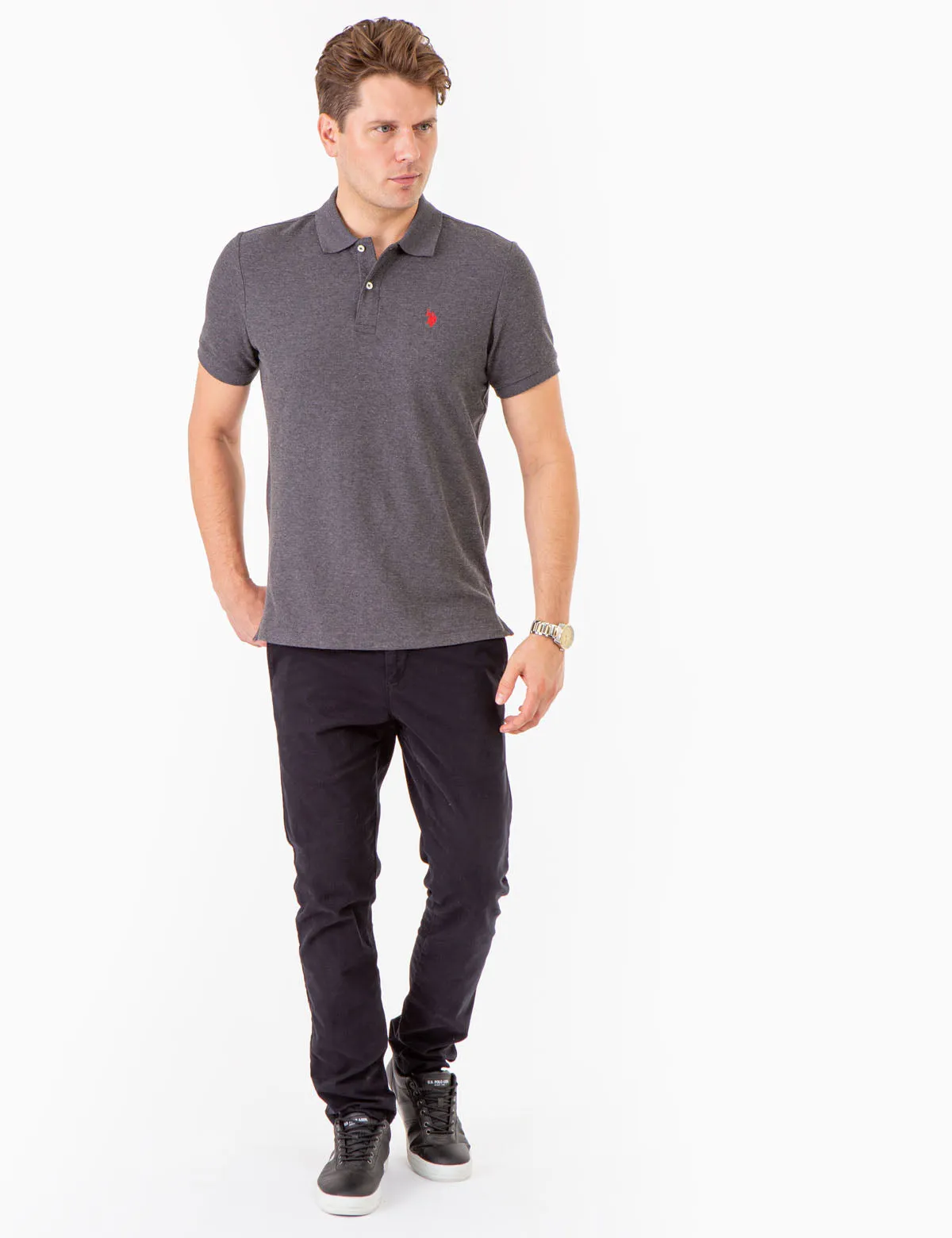 ULTIMATE PIQUE SOLID POLO SHIRT sold by U.S. Polo Assn. product image thumbnail 2