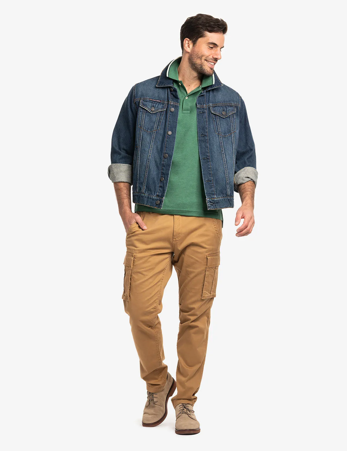 SLIM FIT TIPPED INTERLOCK POLO SHIRT sold by U.S. Polo Assn. product image thumbnail 2