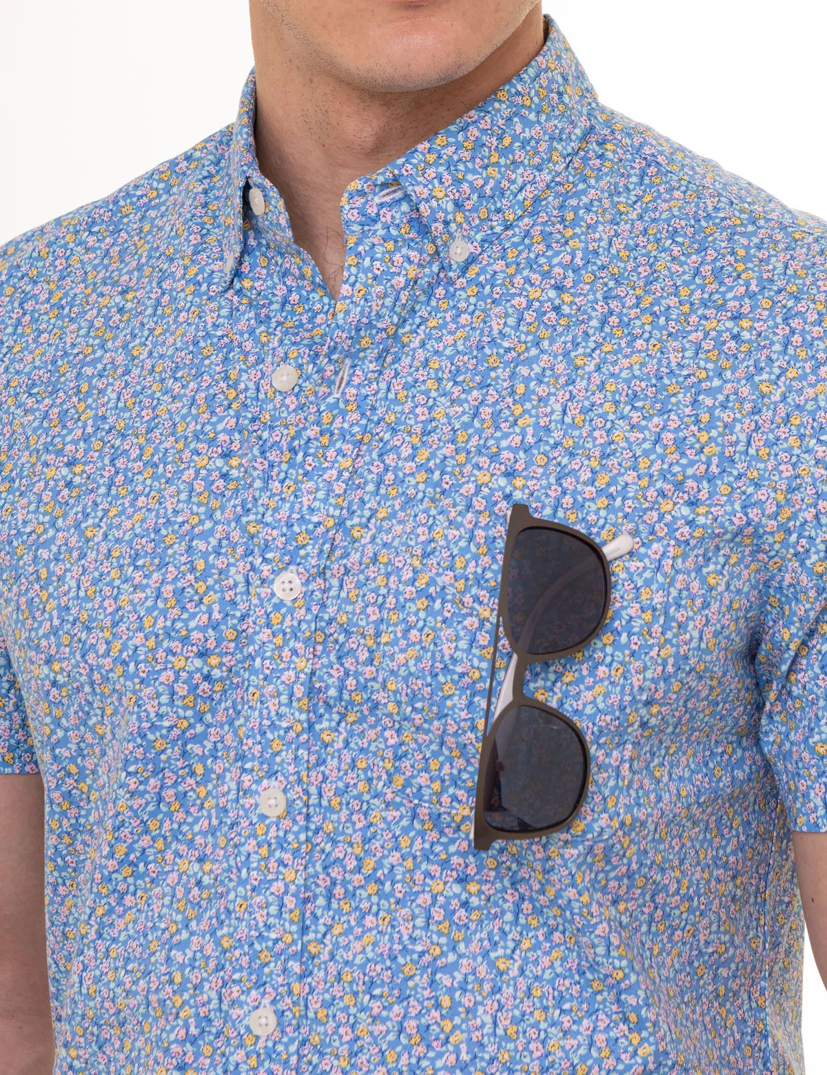 SHORT SLEEVE FLORAL PRINT SHIRT WITH POCKET sold by U.S. Polo Assn. product image thumbnail 4