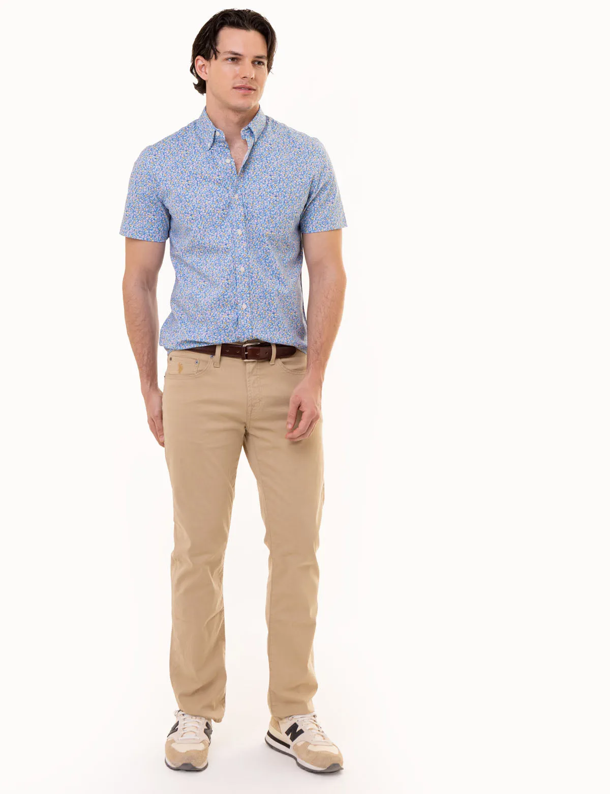 SHORT SLEEVE FLORAL PRINT SHIRT WITH POCKET sold by U.S. Polo Assn. product image thumbnail 2