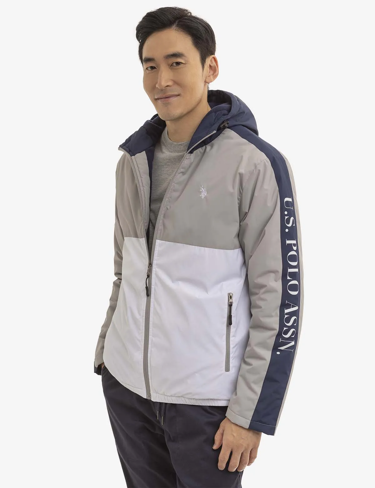 SIDE TAPE COLORBLOACK LOGO WINDBREAKER sold by U.S. Polo Assn.