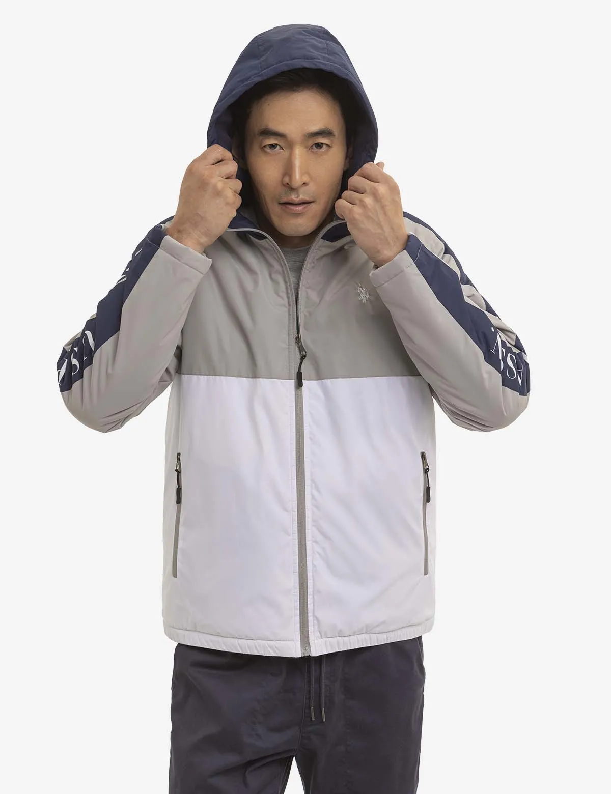 SIDE TAPE COLORBLOACK LOGO WINDBREAKER sold by U.S. Polo Assn. product image thumbnail 2