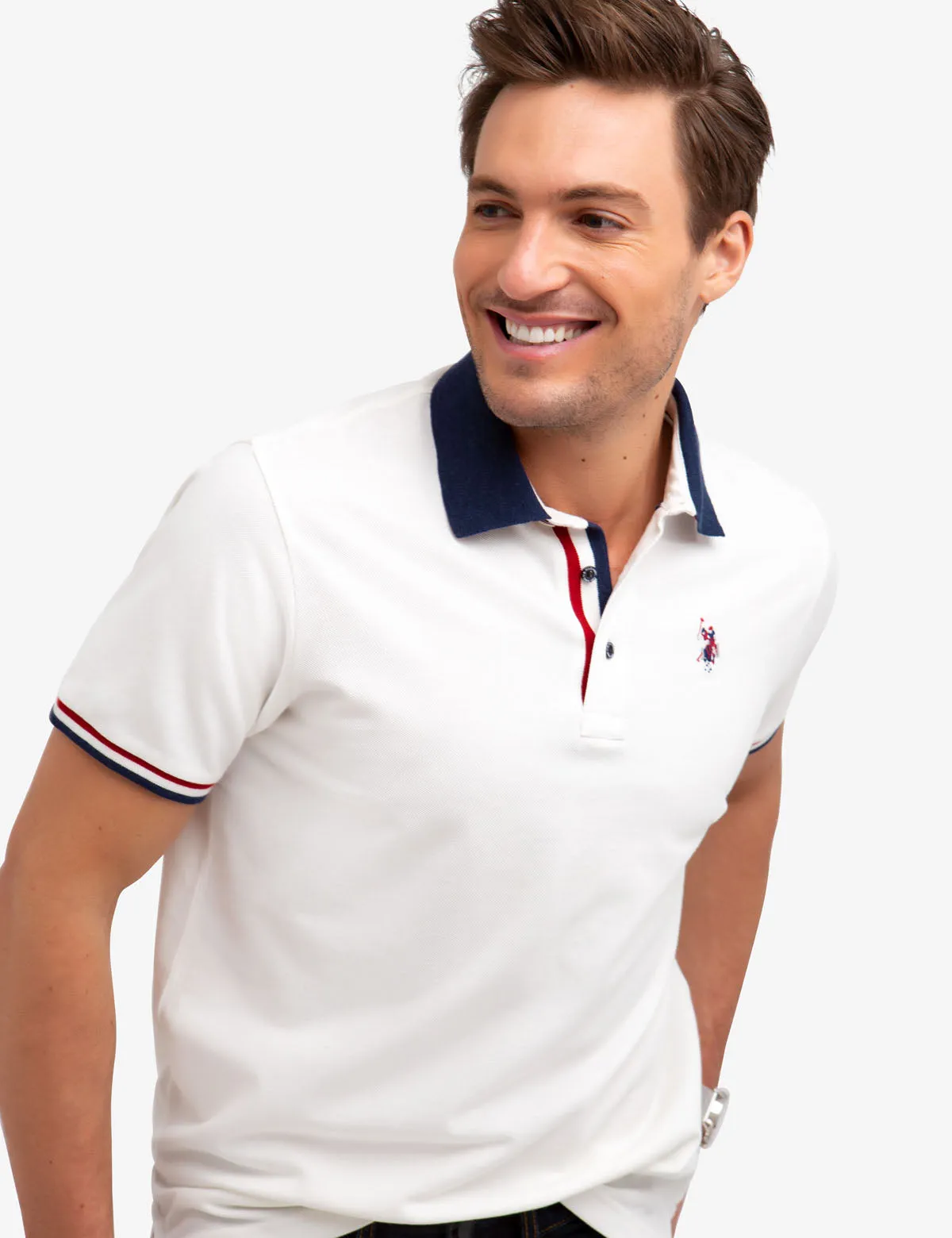 MULTI TIPPED POLO SHIRT sold by U.S. Polo Assn.