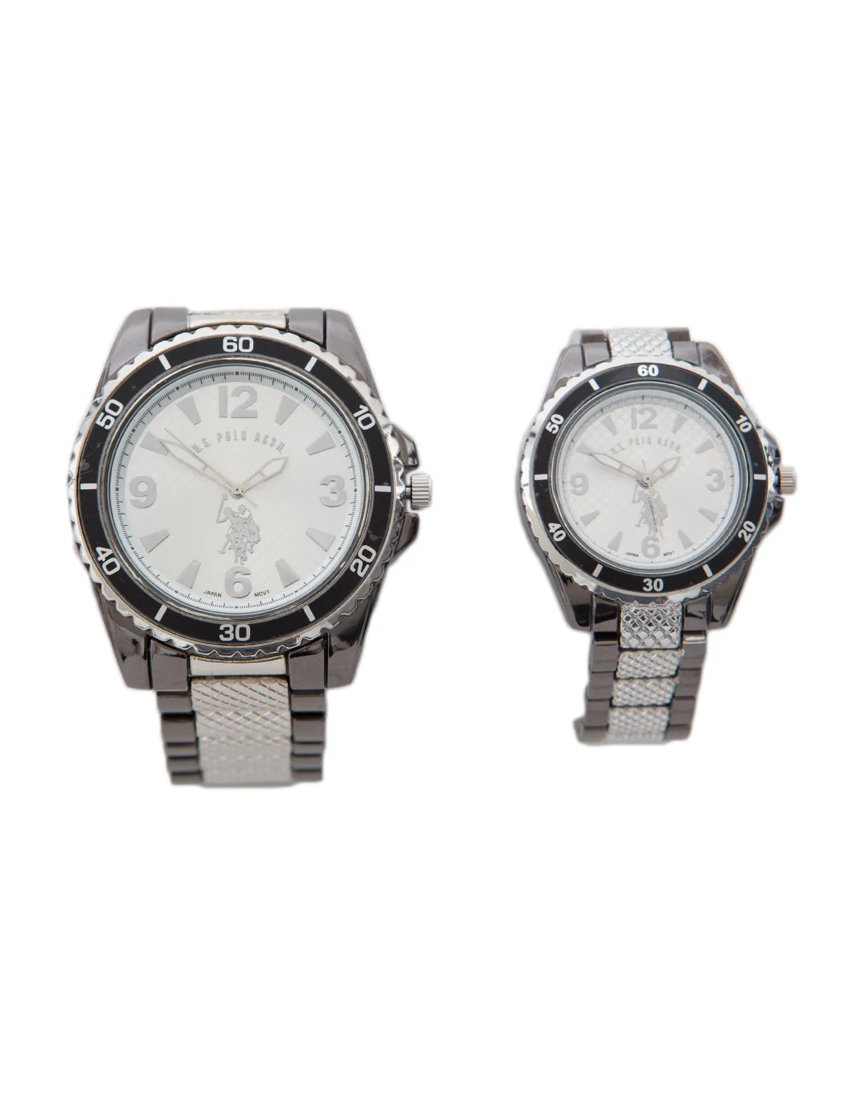 HIS AND HERS GUNMETAL WATCH SET sold by U.S. Polo Assn. product image thumbnail 4