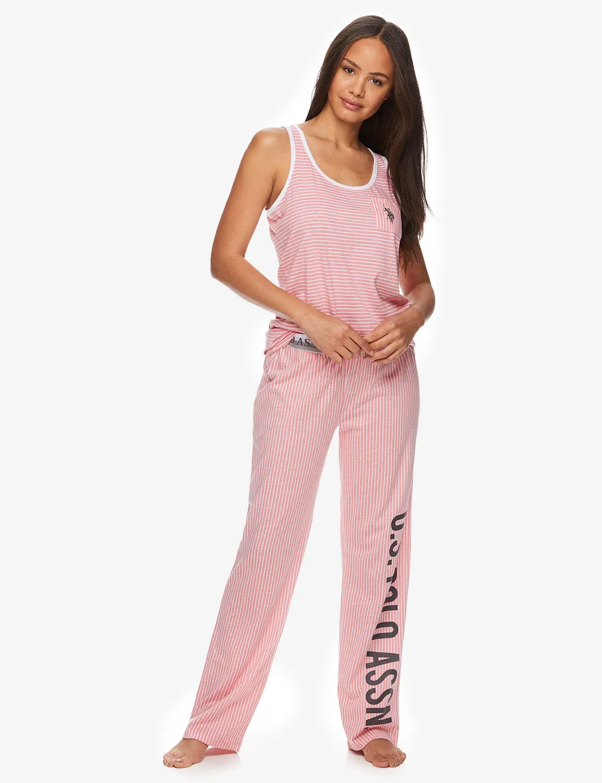 U.S. POLO ASSN. SLEEVELESS STRIPED LOUNGE SET sold by U.S. Polo Assn.