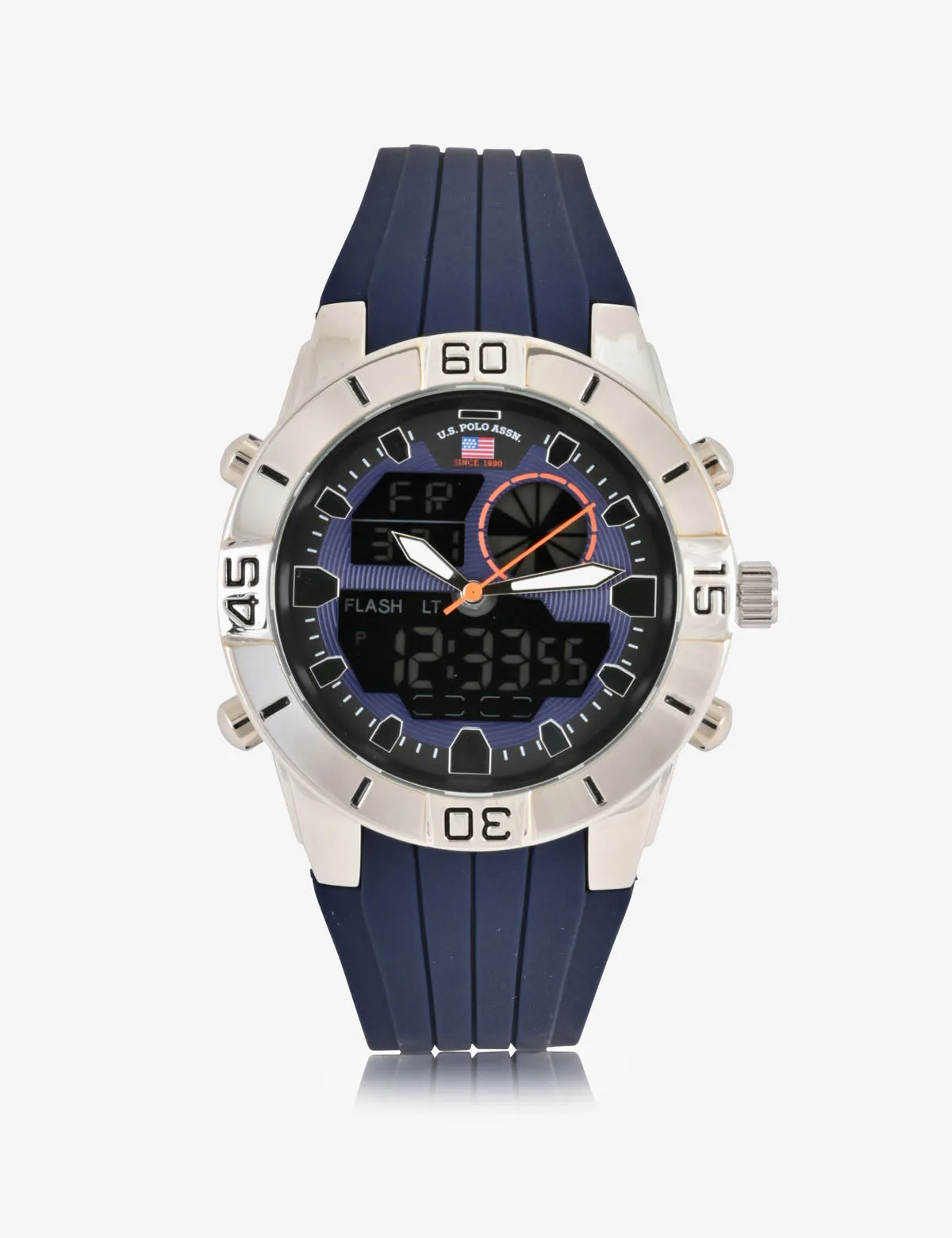 MEN'S BLUE RUBBER STRAP ANALOG/DIGITAL WATCH sold by U.S. Polo Assn. product image thumbnail 2