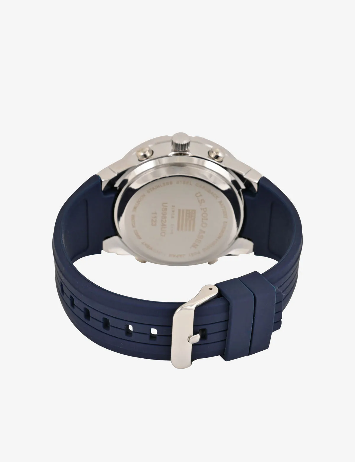 MEN'S BLUE RUBBER STRAP ANALOG/DIGITAL WATCH sold by U.S. Polo Assn. product image thumbnail 4