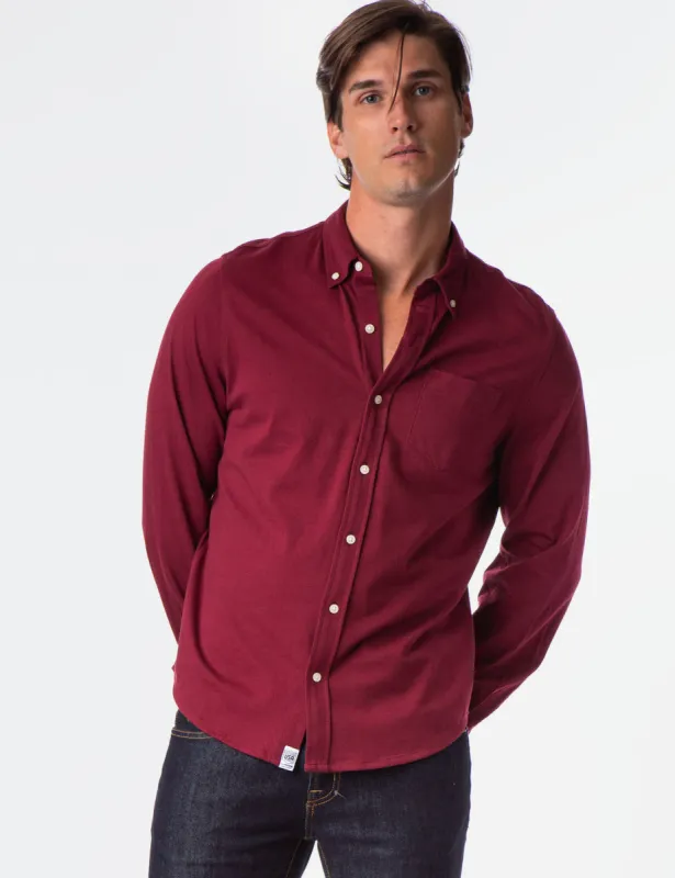 SOLID BUTTON DOWN JERSEY SHIRT sold by U.S. Polo Assn.