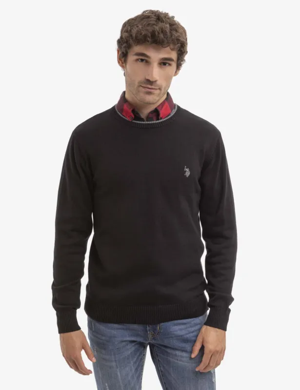 SOLID JERSEY CREW NECK SWEATER sold by U.S. Polo Assn.
