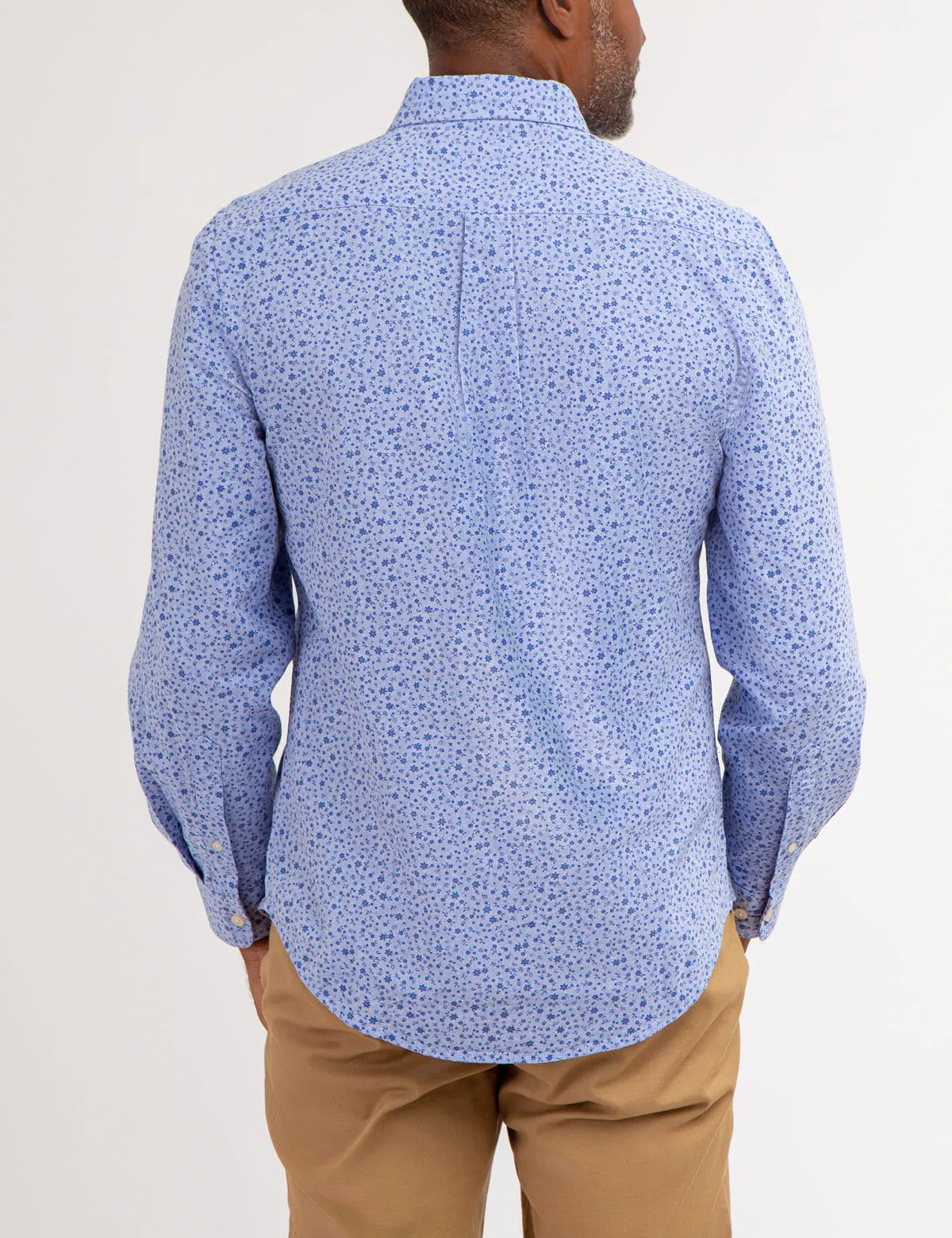 LONG SLEEVE DISCHARGED FLORAL PRINT SHIRT sold by U.S. Polo Assn. product image thumbnail 4