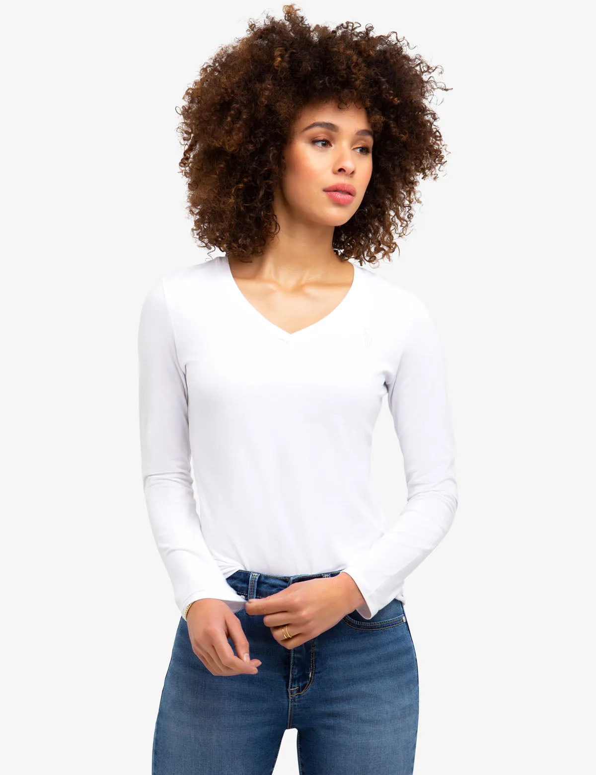 ESSENTIAL V-NECK T-SHIRT sold by U.S. Polo Assn. product image thumbnail 3