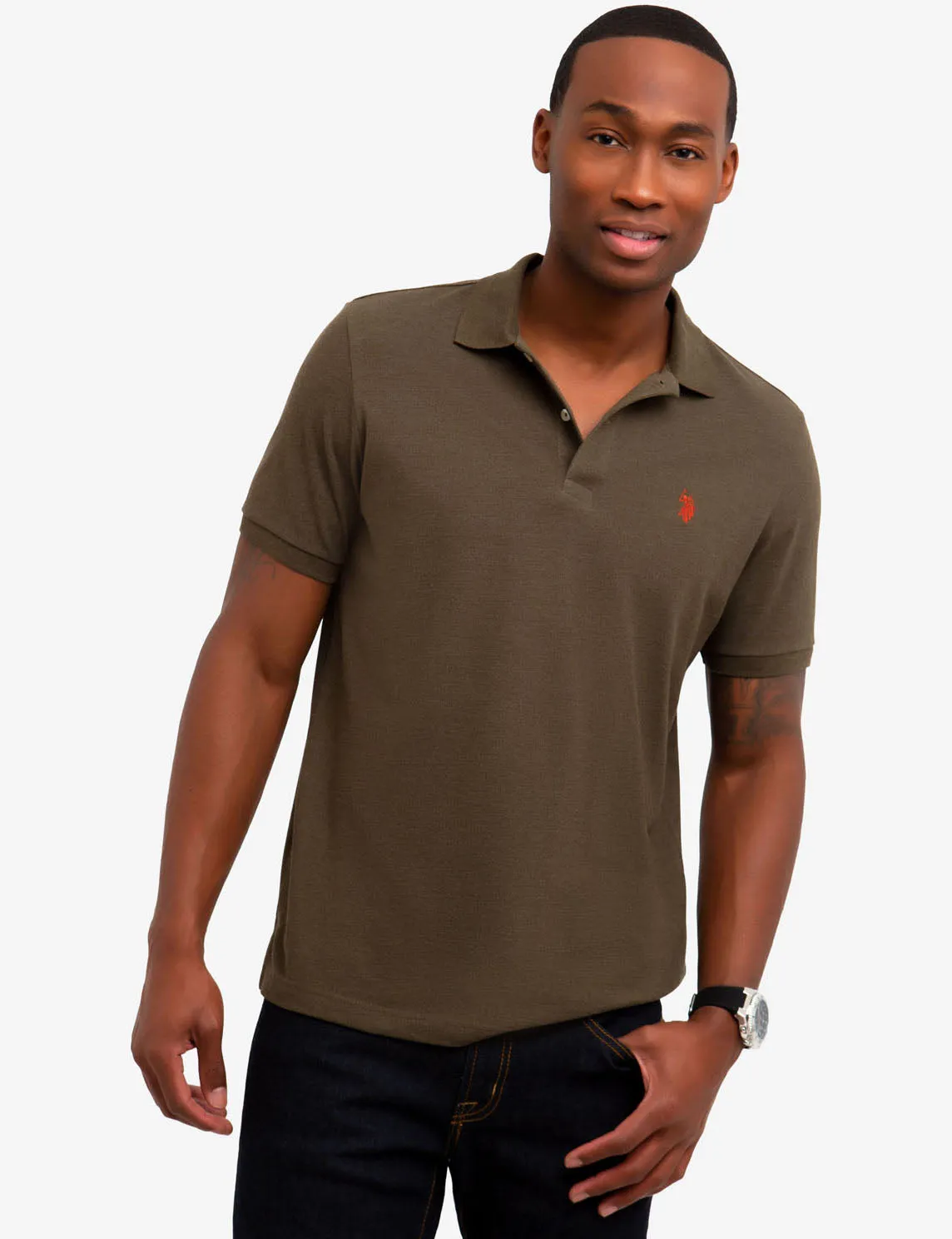 PIQUE SMALL LOGO POLO SHIRT sold by U.S. Polo Assn. product image thumbnail 2