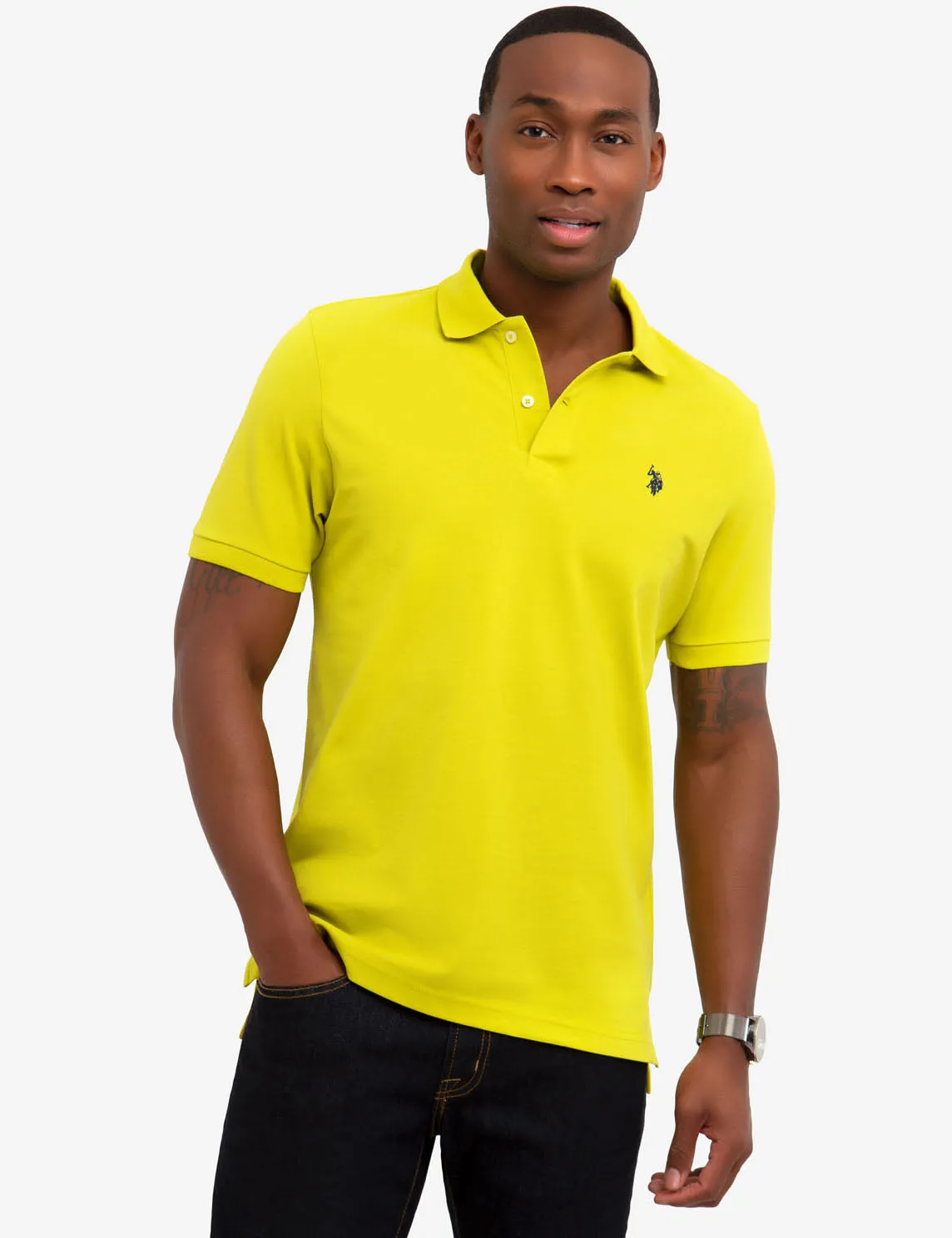 PIQUE SMALL LOGO POLO SHIRT sold by U.S. Polo Assn. product image thumbnail 5