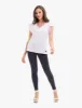 EYELET YOKE FLUTTER SLEEVE TOP sold by U.S. Polo Assn.