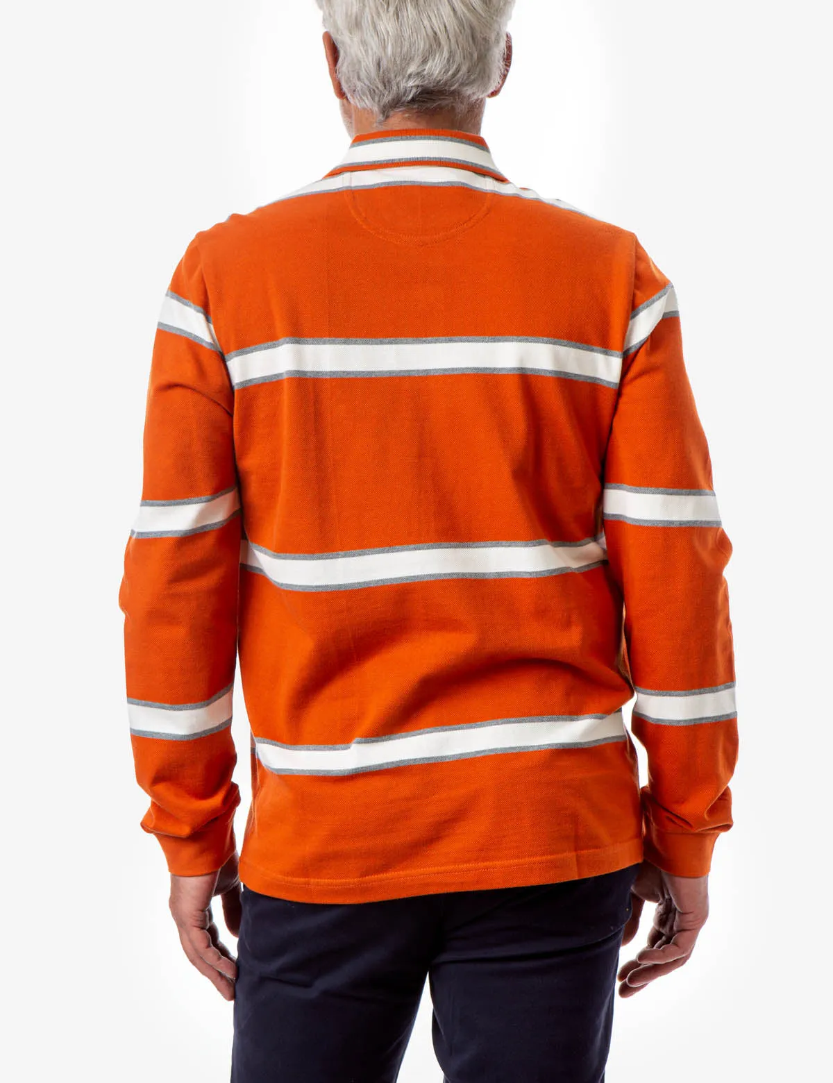 BLACK MALLET LONG SLEEVE LOGO TAPE POLO SHIRT sold by U.S. Polo Assn. product image thumbnail 3