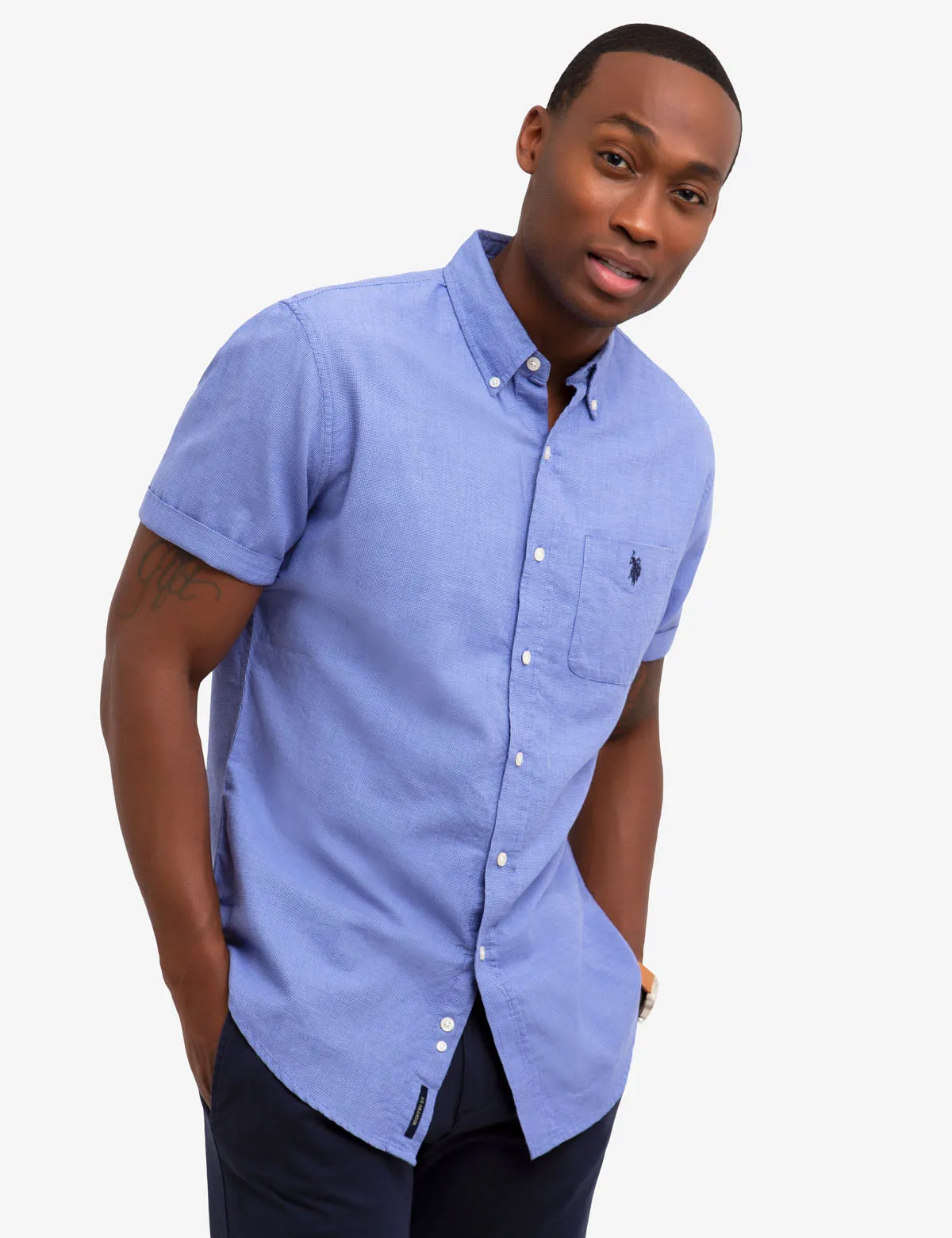 SQUARE WEAVE SHIRT sold by U.S. Polo Assn. product image thumbnail 4
