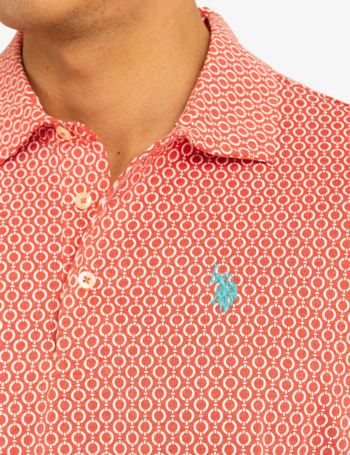 CHAIN LINK PRINTED JERSEY POLO SHIRT sold by U.S. Polo Assn. product image thumbnail 5