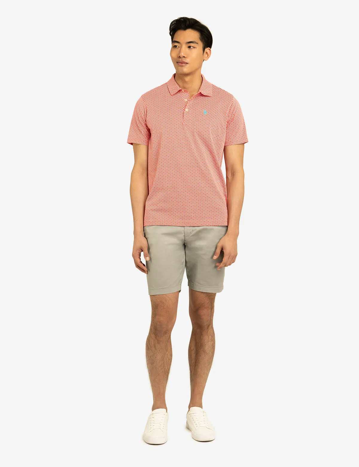 CHAIN LINK PRINTED JERSEY POLO SHIRT sold by U.S. Polo Assn. product image thumbnail 4