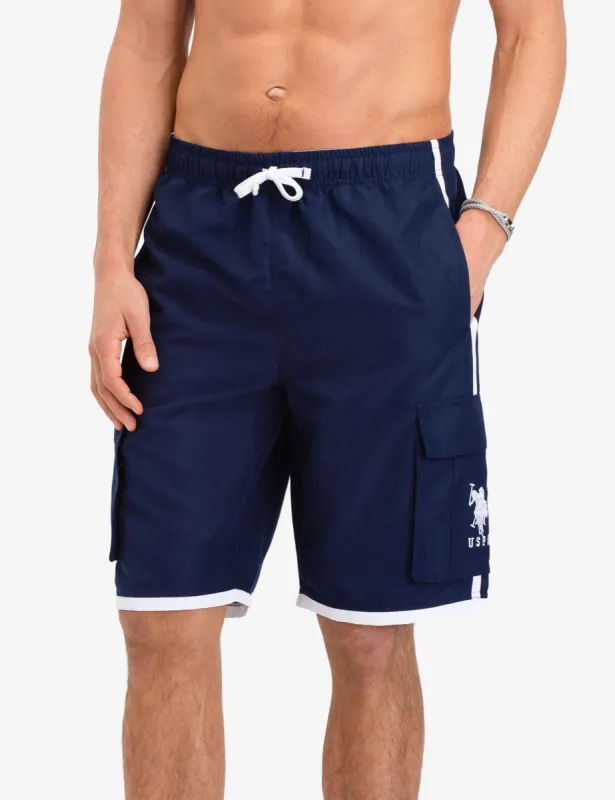 SOLID CARGO SWIM TRUNKS sold by U.S. Polo Assn.