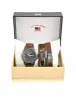 MEN'S BROWN STRAP WATCH AND BRACELETS SET sold by U.S. Polo Assn.