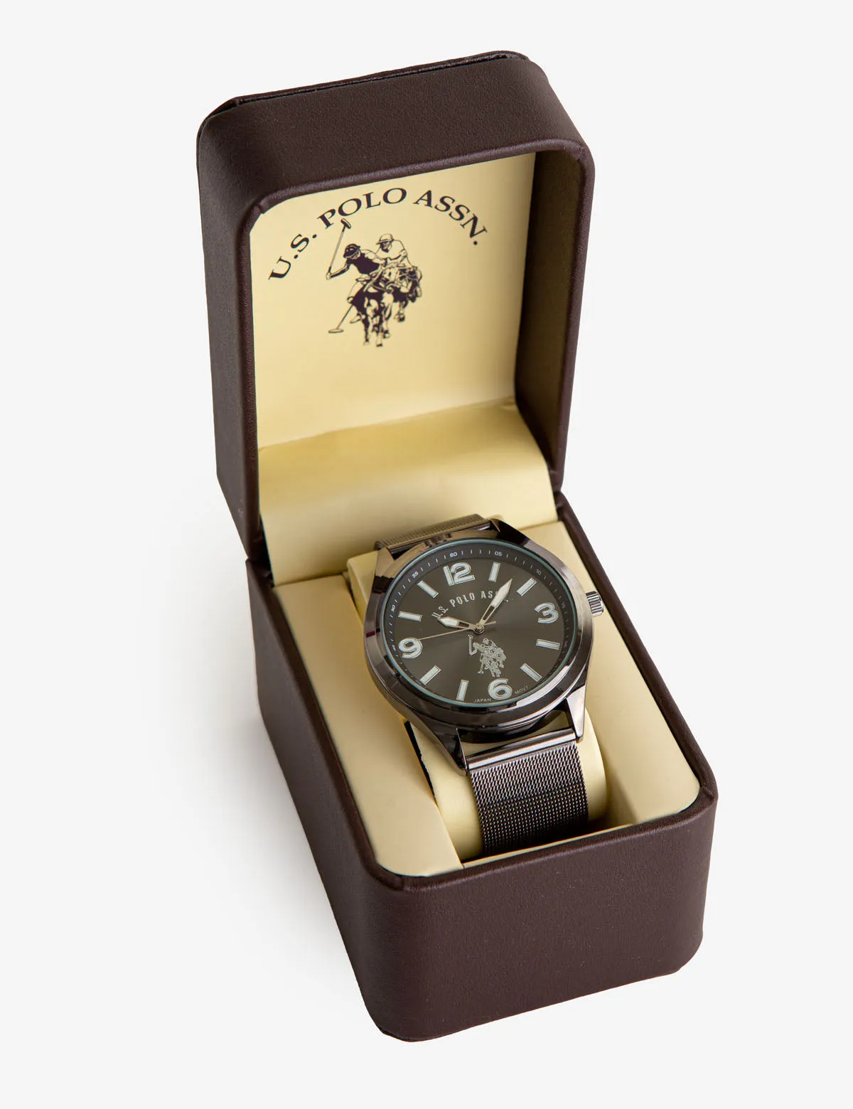 MEN'S GUNMETAL MESH BRACELET WATCH sold by U.S. Polo Assn. product image thumbnail 2