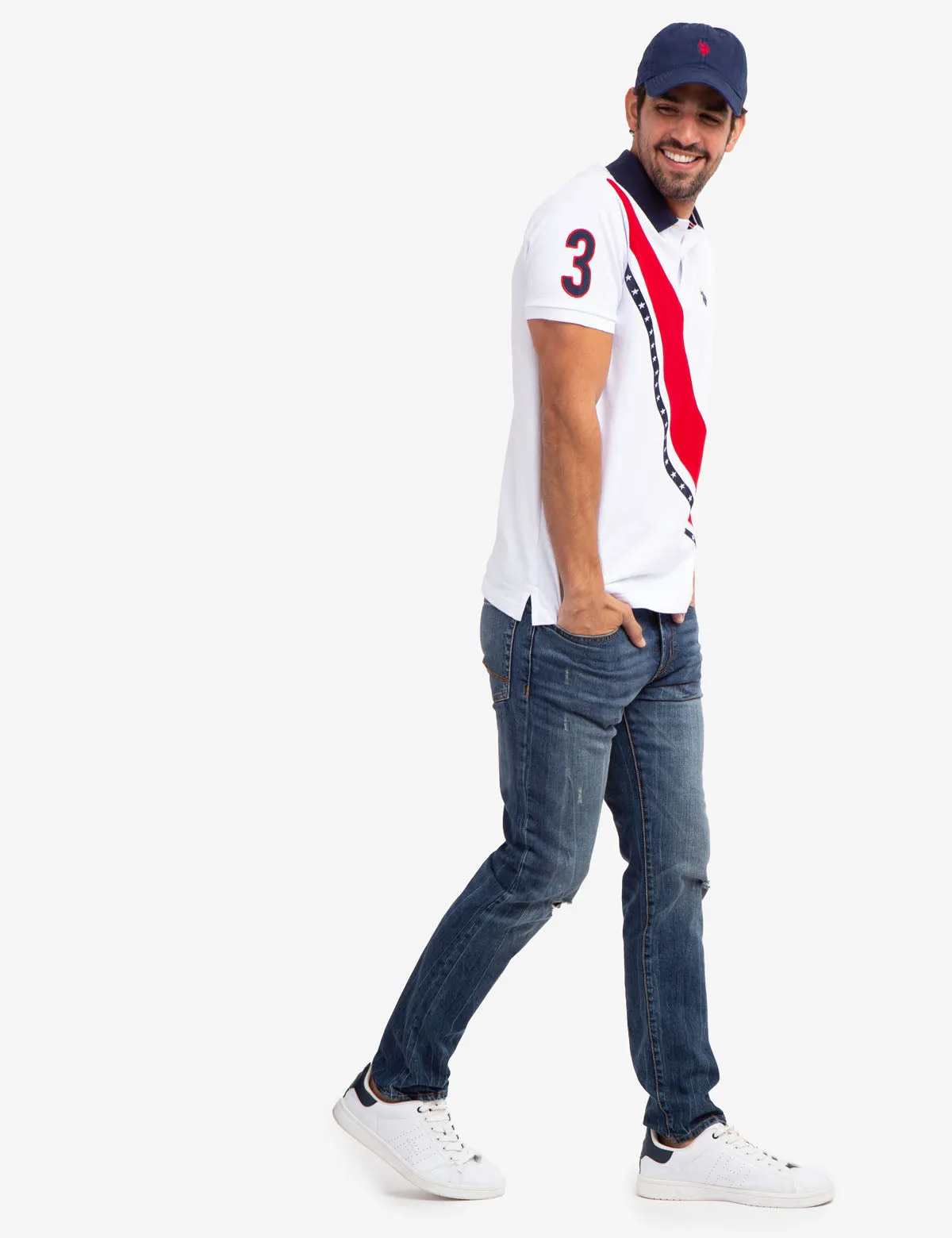 DIAGONAL SASH PIQUE POLO SHIRT sold by U.S. Polo Assn. product image thumbnail 2